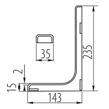 Konzole ořech 240 mm s plastovým krytem - 25082_01.jpg