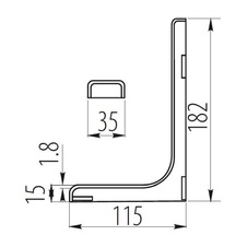 Konzole ořech 180 mm s plastovým krytem - 07735_01.jpg