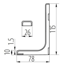 Konzole ořech 120 mm s plastovým krytem - 07979_01.jpg