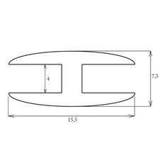 Lišta plastová spojovací \"H\" profil - černá - 01209-cerna_01.jpg