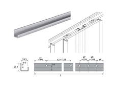 Dveřní ukončovací lišta tvaru U 2500 mm hliník eloxovaný - 9136122_01.jpg