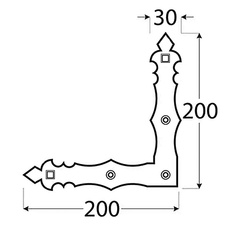 ROHOVNÍK OZDOBNÝ 200 X 200 X 30 X 3 MM - 03975_01.jpg