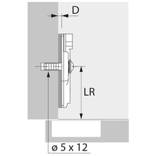 Montážní podložka SENSYS (klip) s hmoždinkami 5mm - distance 0 mm - 9071595_01.jpg