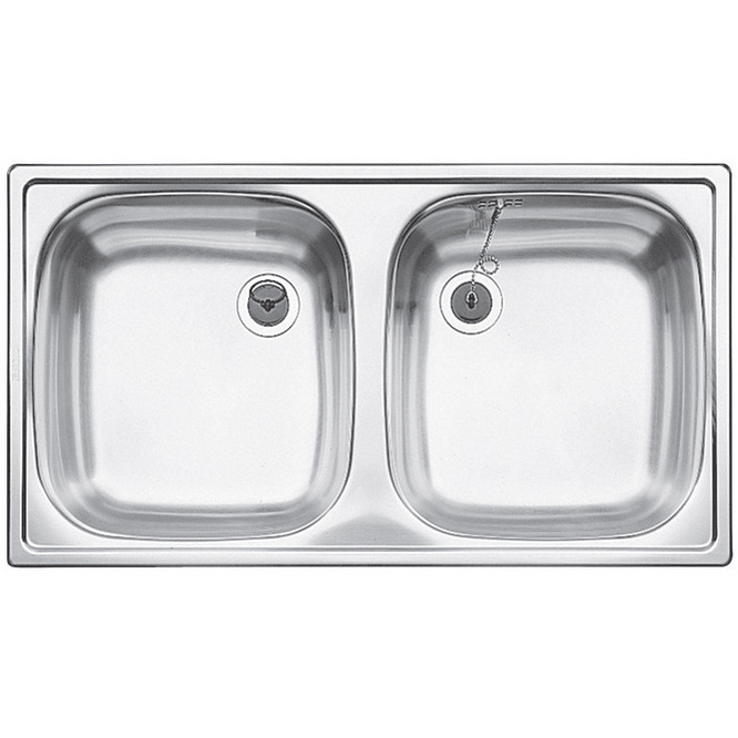 Kuchyňský dvojdřez TOP ED 8 x 4 nerez přírodní lesk 6/4 - 501073.jpg