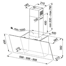 Odsavač par komínový EVO PLUS FPJ 705 V BK/SS - 8601440_01.jpg