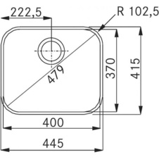 Kuchyňský dřez QAX 610 nerezový 3 1/2\" - 860356_01.jpg