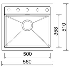 Kuchyňský dřez SOLO 560 Grandblack 30 - 905361_01.jpg
