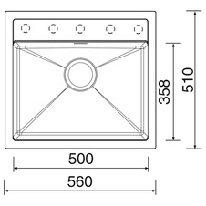 Kuchyňský dřez SOLO 560 Grandblack - 905361_01.jpg