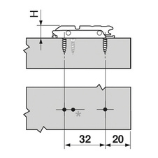 Přímá montážní podložka s excentrem ONYX, 0 mm - 175h3100onyx_01.jpg