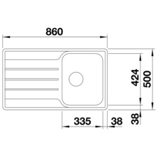 Kuchyňský dřez vestavný/do roviny LEMIS 45S-IF nerez kartáčovaný - 523030_02.jpg