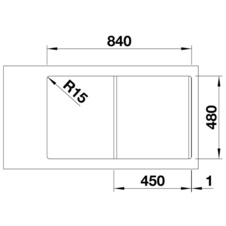 Kuchyňský dřez vestavný/do roviny LEMIS 45S-IF nerez kartáčovaný - 523030_03.jpg