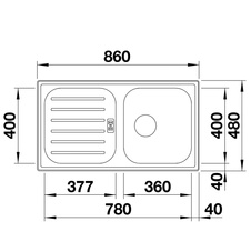 Kuchyňský dřez FLEX PRO 45 S nerez přírodní lesk - 521007_02.jpg