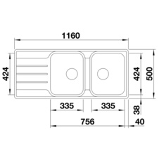 Kuchyňský dřez vestavný/do roviny LEMIS 8S-IF nerez kartáčovaný - 523036_02.jpg