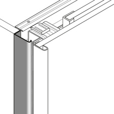 Korpusová lišta pro přední dveře 2500 mm hliník eloxovaný - 9146624_03.jpg