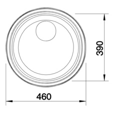 Kuchyňský dřez vestavný RONDOSOL 1 1\" nerez kartáčovaný - 513307_02.jpg