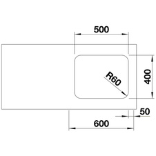 Kuchyňský dřez pod desku SUPRA 500-U nerez kartáčovaný - 518205_03.jpg