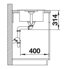 Dřez vestavný FAVUM XL 6 S aluminium - 524234_02.jpg