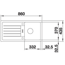 Dřez vestavný FAVUM 45 S aluminium - 524228_01.jpg