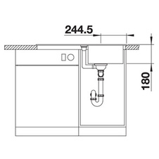 Dřez vestavný FAVUM 45 S aluminium - 524228_03.jpg