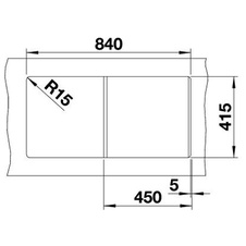 Dřez vestavný FAVUM 45 S aluminium - 524228_04.jpg