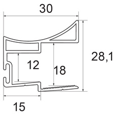 SET S14 (S60N) - 3 m pro 3 křídla, al elox - set071_01.jpg