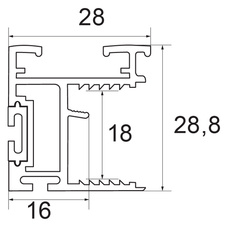 SET S10N (S65N) - 2 m pro 2 křídla, bílá mat RAL 9003 - set059_01.jpg