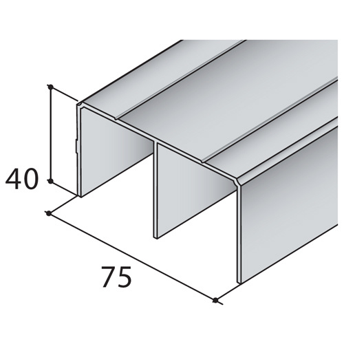 Horní profil S05 - stříbrný elox - 81381.jpg