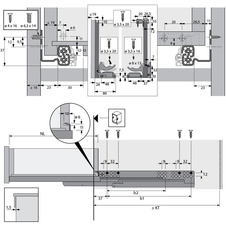 Plnovýsuv EB 23 Quadro V6 Silent System 600 mm pravý - 9254169_02.jpg