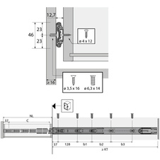 Kuličkový výsuv KA 4532 Silent Systém 700 mm - 9114280_02.jpg