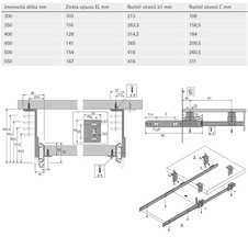 Částečný výsuv pro klávesnice 450 mm KA 3434 - 77803_01.jpg