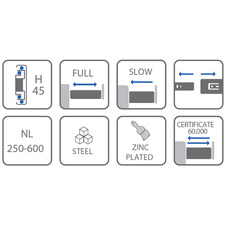 Kuličkový plnovýsuv s dotahem 400 mm H45 35kg VERSALITE - 7111047_01.jpg