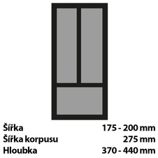 Příborníková vložka OrgaTray 440, Š 175-200mm/H 370-440mm antracit - 9194979_02.jpg