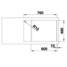 Dřez vestavný ZIA XL 6 S Compact kávová - 523282_03.jpg