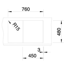 Dřez vestavný METRA 45 S šedá skála - 518869_03.jpg