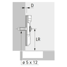 Montážní podložka SENSYS (klip) s hmoždinkami 5mm - distance 5 mm - 9071598_01.jpg