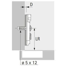 Montážní podložka SENSYS (klip) s hmoždinkami 5 mm+ excentr.seřízení  - distance 0 mm - 9071655_01.jpg