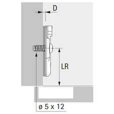 Montážní podložka SENSYS (klip) eurošroub - distance 5 mm - 9071628_01.jpg