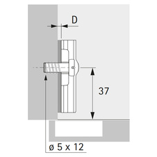 Montážní podložka Slide-On s eurošroubem - D1,5 mm - 1079222_01.jpg