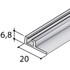 Vedení spodní S06N JEDNOŘADÉ stříbrné - 3 m - 81424_01.jpg