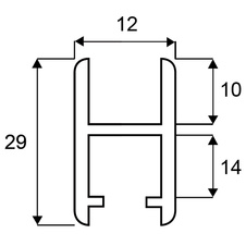 Lišta spodního vozíku -2bm - 710658_01.jpg