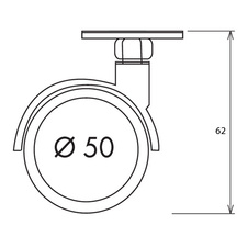 Kolečko O 50 mm černé/pryž s plotničkou - 710552_01.jpg