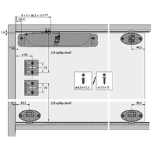 Tlumení Silent System SlideLine 55 Plus pravé naložené dveře, ocel/plast - 9119586_01.jpg