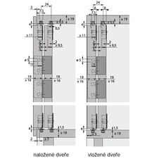 Tlumení Silent System SlideLine 55 Plus pravé naložené dveře, ocel/plast - 9119586_02.jpg