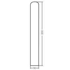 Plotovka s obloučkem smrk 18x89x800mm - 600107_01.jpg