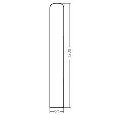 Plotovka s obloučkem modřín 18x90x1200mm B/C - 600342_01.jpg