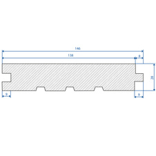 Palubka podlahová borovice 28x146x5100 A/B - ST    4ks/bal=2,978m2 - 30234_01.jpg