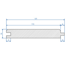 Palubka klasik smrk 19x121x5000 B/C - LU          6ks/bal=3,63m2 - 30598_01.jpg