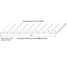 Palubka klasik smrk 15x121x3000 B/C - LU          8ks/bal=2,904m2 - 30561_02.jpg