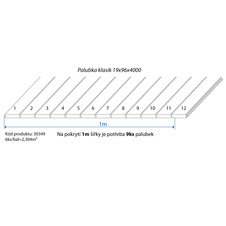 Palubka klasik smrk 19x96x4000 A/B - SE          6ks/bal=2,304m2 - 30349_02.jpg