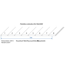 Palubka srubovka smrk 24x146x5000 A/B - SE          4ks/bal=2,92m2 - 30413_02.jpg